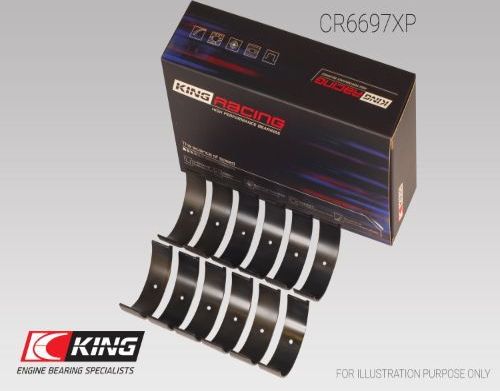 Вкладыши шатунные King для Nissan Skyline IX (R33) 1994-2000. Артикул CR6697XP