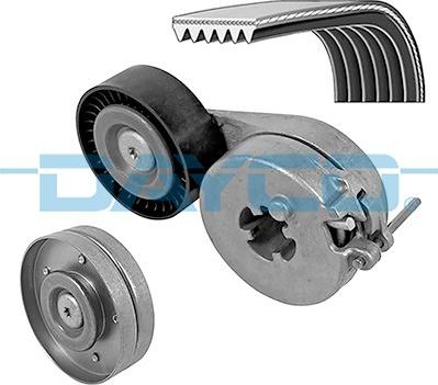 Приводной ремень поликлиновой с роликами (комплект) Dayco. Артикул KPV364