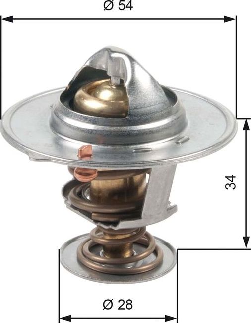 Термостат Gates для Kia Ceed I 2007-2012. Артикул TH47685G1