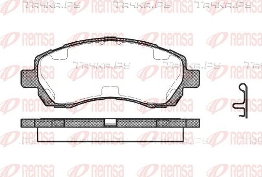 Тормозные колодки Remsa передние для Subaru Legacy II 1994-1999. Артикул 0647.02