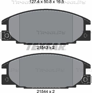 Тормозные колодки Textar передние для Isuzu TF (Pickup) 1995-2003. Артикул 2154302