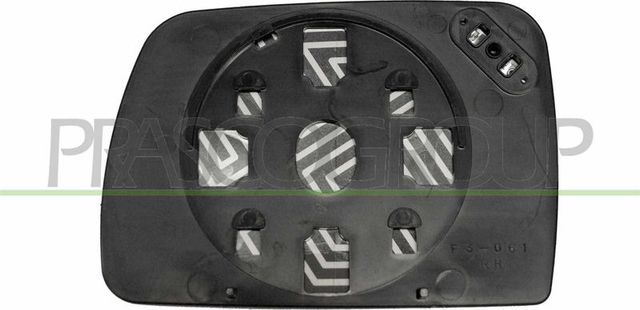 Зеркальное стекло бокового зеркала Prasco правое для BMW X5 I (E53) 2000-2006. Артикул BM8207503