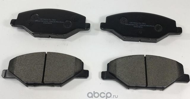 Колодки торм. передние Cartronic CRTR0131781 Аналог 6RU698151/ 6RU698151A/ 6RU69 Cartronic. Артикул CRTR0131781