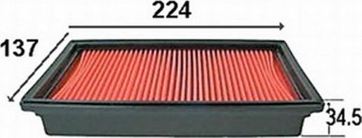 Воздушный фильтр JS Asakashi. Артикул A857J