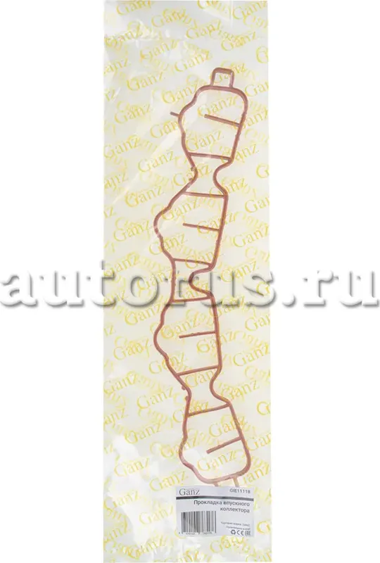Прокладка впускного коллектора CHEVROLET Aveo/Kalos 1.4-1.6 05> / Cruze 1.6 09>, (Ganz). Артикул GIE11118