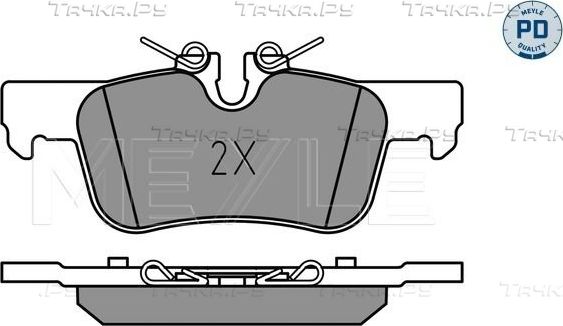Тормозные колодки Meyle PD задние для BMW i3 I (I01) 2013-2026. Артикул 025 253 3116/PD