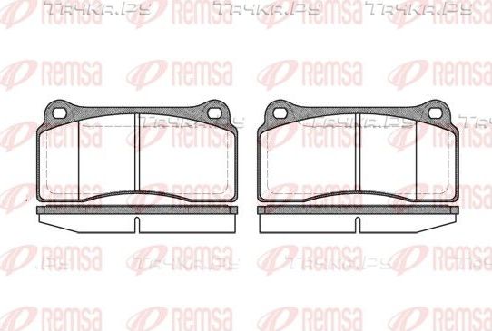 Тормозные колодки Remsa передние для Porsche 911 VI (997) 2005-2008. Артикул 0983.00