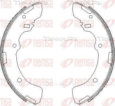 Тормозные колодки Remsa задние для Mitsubishi L300 II 1986-2006. Артикул 4379.00