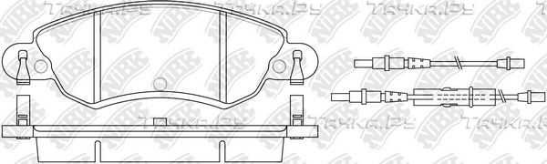 Тормозные колодки NiBK. Артикул PN0183W