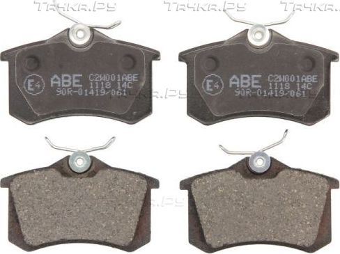 Тормозные колодки ABE. Артикул C2W001ABE