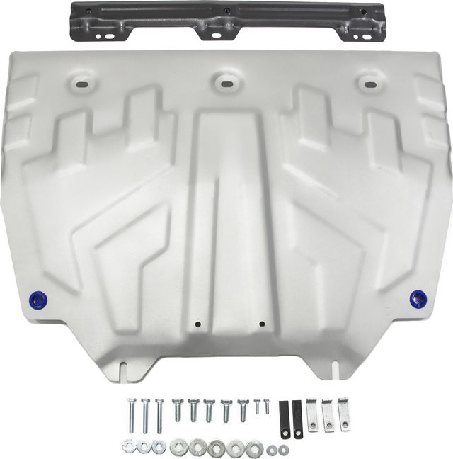 Защита алюминиевая Rival для картера и КПП (увеличенная) Mazda 6 III GJ 2012-2018 2018-2026. Артикул 333.3817.1