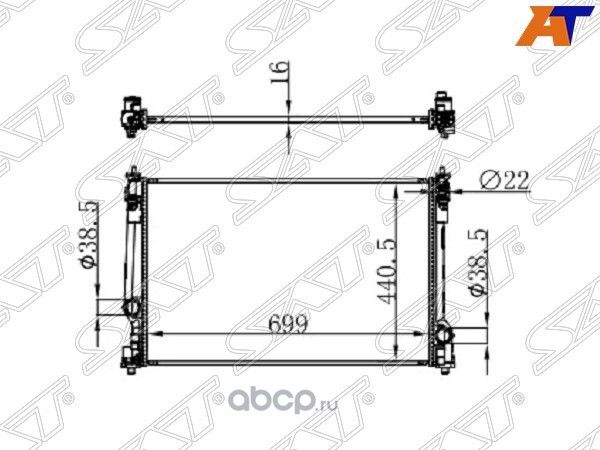 Радиатор TOYOTA CAMRY ASV7AXVA70 18- A25AFKS2AR (SAT). Артикул TY0003ASV70