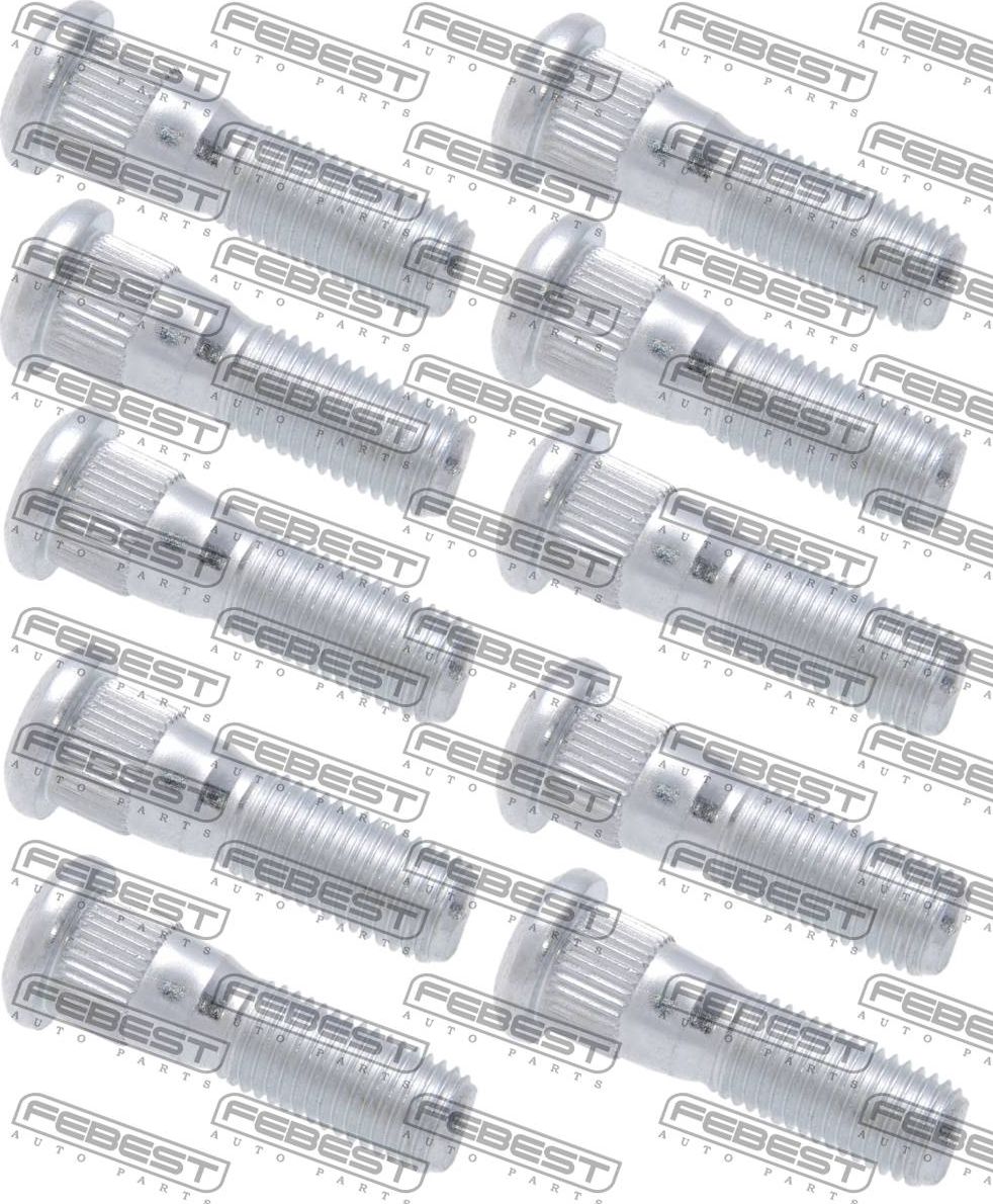 Шпилька колеса (болт ступицы) Febest. Артикул 0184-003-PCS10