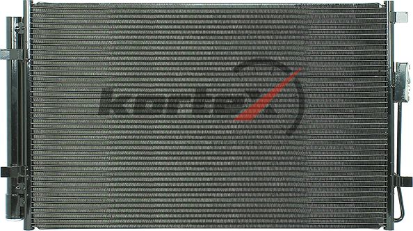 Радиатор кондиционера с ресивером (Kortex). Артикул KRD2160