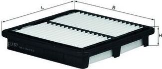 Воздушный фильтр Mahle для Chevrolet Spark II 2005-2009. Артикул LX 877