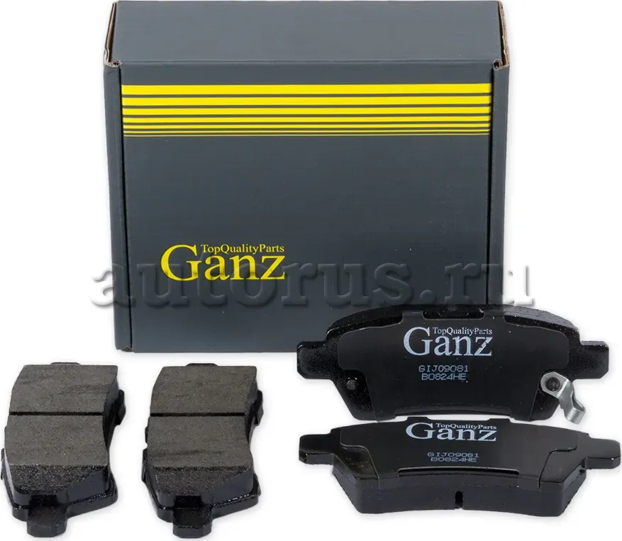 Колодки торм.зад. (Ganz). Артикул GIJ09081