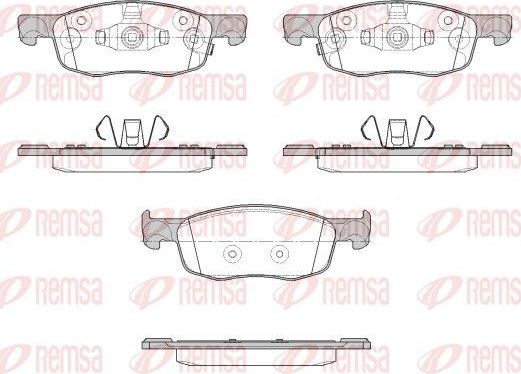 Тормозные колодки Remsa передние для Toyota Yaris XP210 2020-2026. Артикул 1939.02