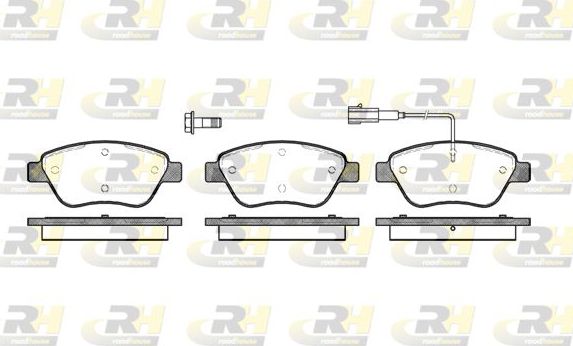 Тормозные колодки RoadHouse передние для Audi A1 I (8X) 2010-2018. Артикул 2858.01