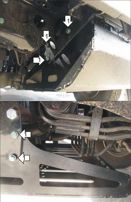 Защита усиленная Мотодор для радиатора, змеевика компрессора MAN TGS шасси 2007-2026. Артикул 24810