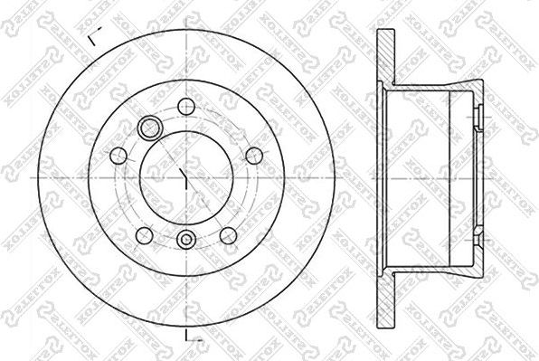 Тормозной диск Stellox. Артикул 6020-3336-SX