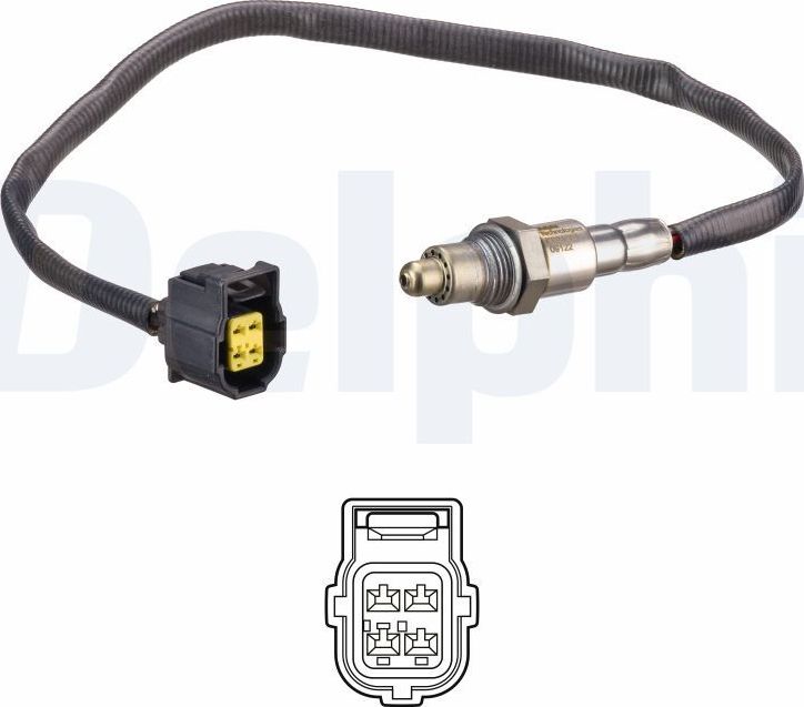 Лямбда-зонд (кислородный датчик) Delphi. Артикул ES21202-12B1