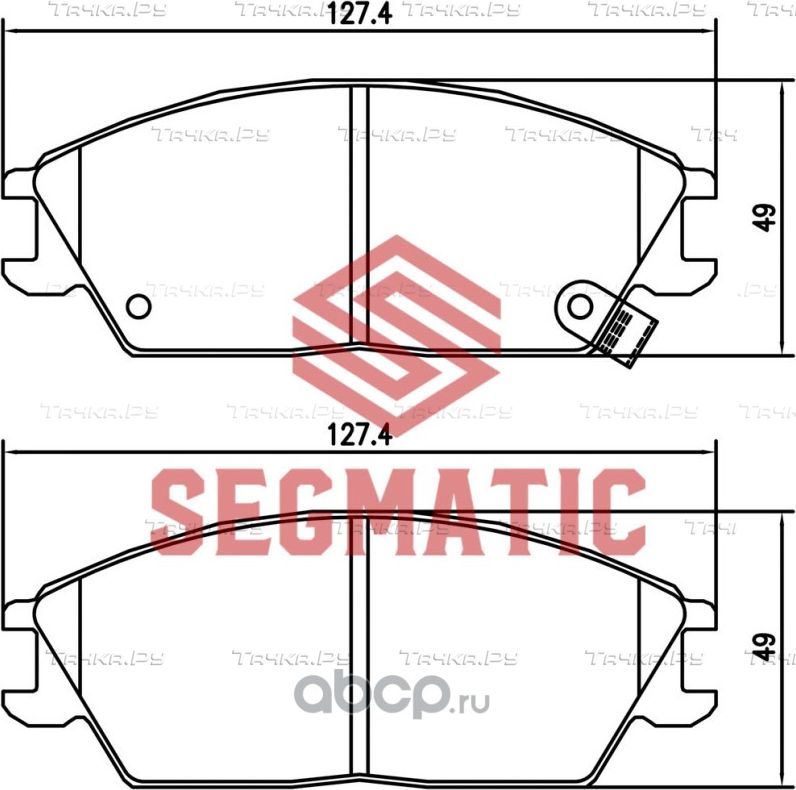 SGBP2608 Колодка торм диск пер Hyundai Getz 1.4 2005-2010 Hyundai Accent 1.5 200 (Segmatic) Segmatic. Артикул SGBP2608