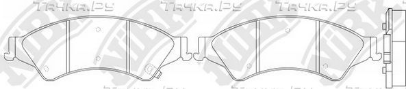 Тормозные колодки NiBK. Артикул PN51001