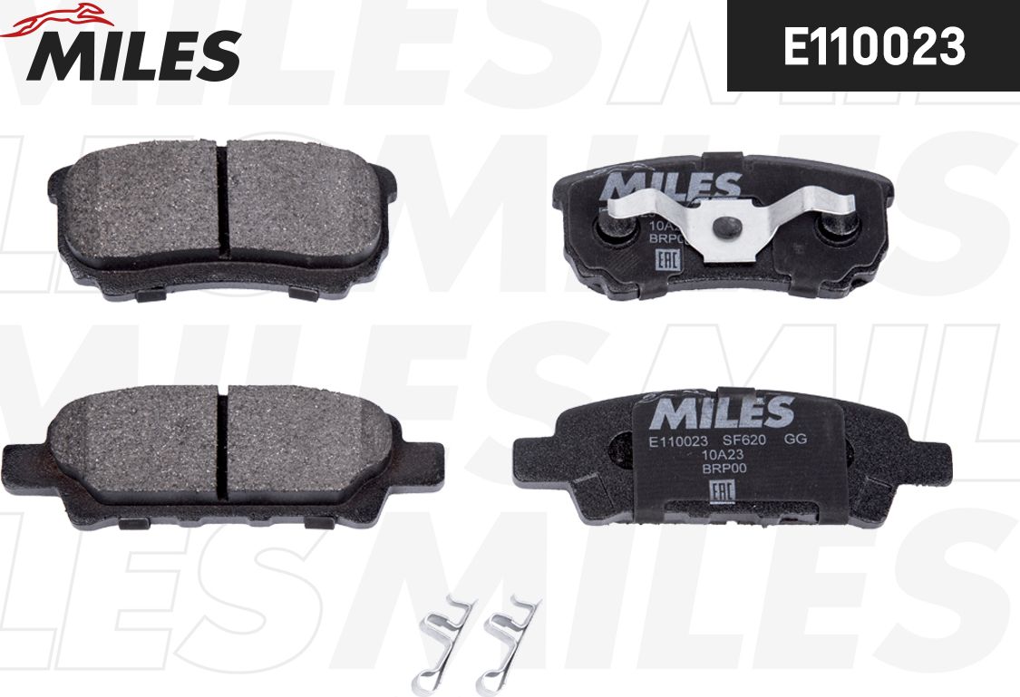 Тормозные колодки Miles (Semi-Metallic). Артикул E110023