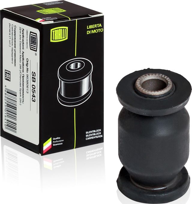 Сайлентблок заднего рычага подвески Trialli нижний для Chevrolet Spark II 2005-2010. Артикул SB 0543