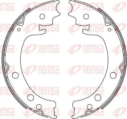 Тормозные колодки (стояночная тормозная система) Remsa. Артикул 4629.00