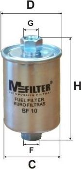 Топливный фильтр MFilter для ВАЗ 2111 1995-2009. Артикул BF 10