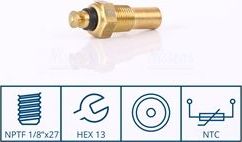Датчик температуры охлаждающей жидкости Nissens (Латунь). Артикул 207036
