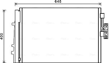 Радиатор кондиционера (конденсатор) AVA (алюминий) для BMW X3 II (F25) 2011-2012. Артикул BWA5481D