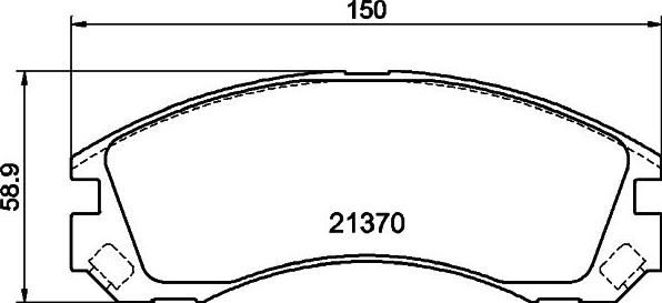 Тормозные колодки Mintex. Артикул MDB2174