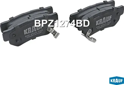 Колодки тормозные (Krauf). Артикул BPZ1274BD