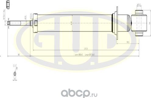 Амортизатор G.U.D.. Артикул GSA665501