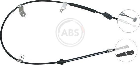 Трос ручника (тросик ручного тормоза) ABS. Артикул K13877