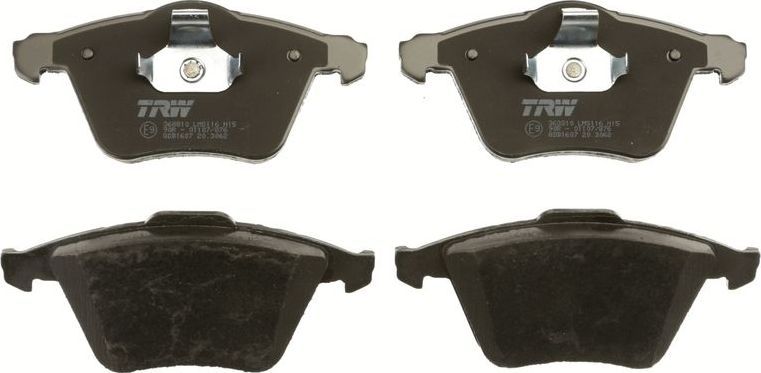 Тормозные колодки TRW COTEC передние для Volvo S40 II 2004-2012. Артикул GDB1607