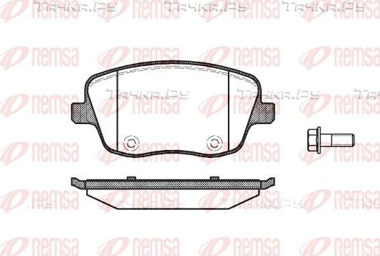 Тормозные колодки Remsa передние для Skoda Fabia II 2006-2014. Артикул 0775.00
