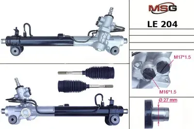 Новая Рулевая рейка Toyota Highlander 2000-, Lexus RX 2003-2009 (MSG). Артикул LE204