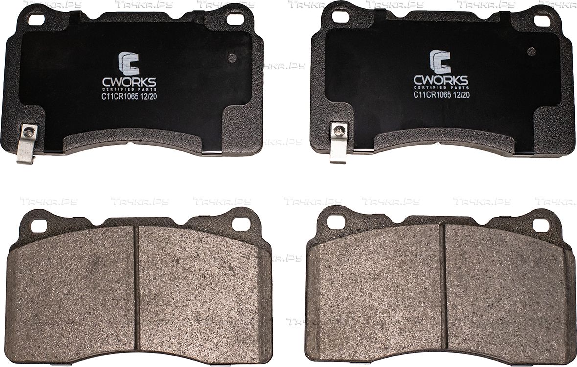 Тормозные колодки Cworks передние для Mitsubishi Lancer X 2008-2015. Артикул C11CR1065