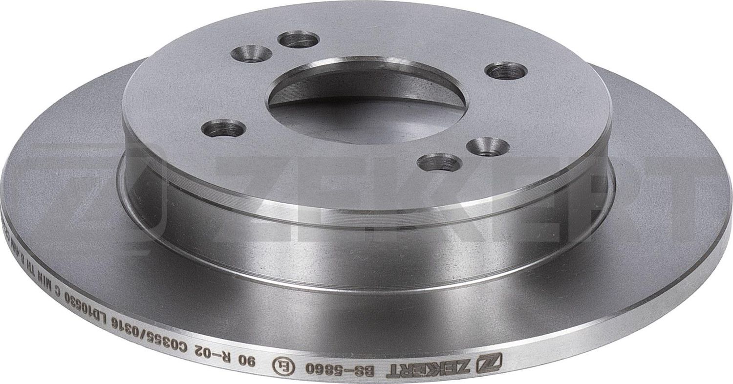 Тормозной диск Zekkert задний для Kia Picanto I 2004-2011. Артикул BS-5860