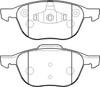 Тормозные колодки HSB передние для Volvo C30 I 2006-2012. Артикул HP5143