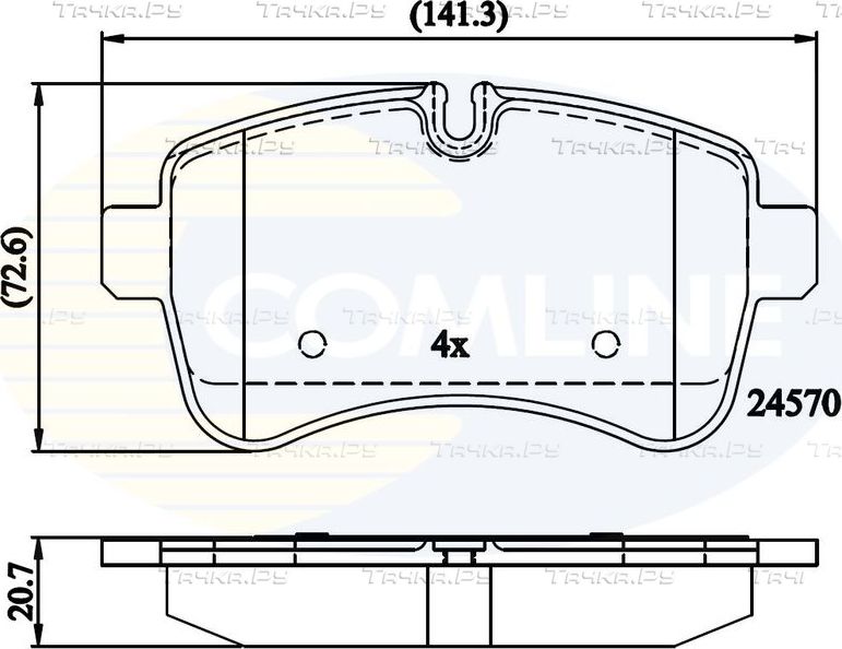 Тормозные колодки Comline Comline. Артикул CBP01617