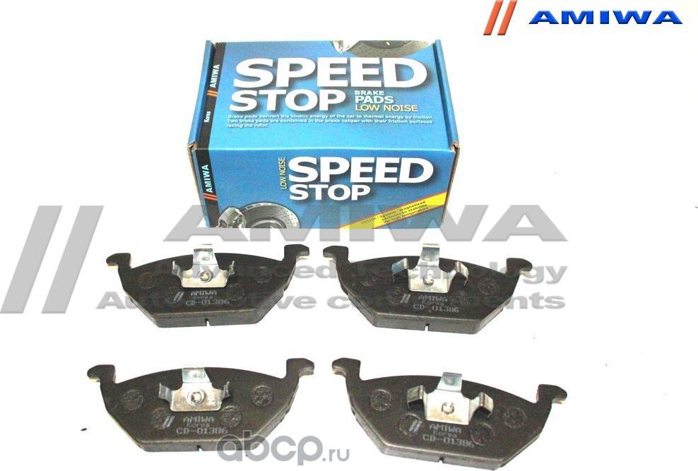 Колодки тормозные передние (Amiwa). Артикул CD01386