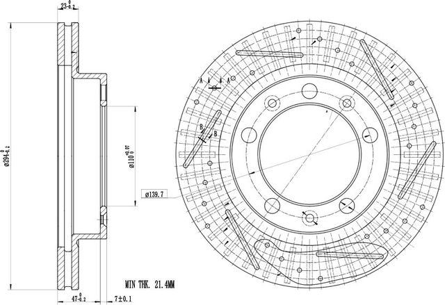 Диск тормозной UAZ 3160 перед. (Trialli). Артикул DF155S