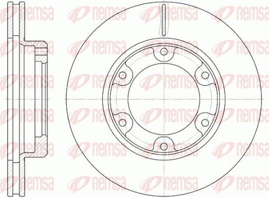 Тормозной диск Remsa передний для Toyota Land Cruiser 70 1984-2007. Артикул 6491.10