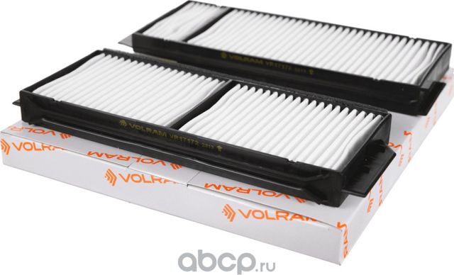 ФИЛЬТР САЛОННЫЙ MAZDA 3 1.4-2.3 -09/ 5 1.8-2.0 05- 2ШТ (VOLRAM) VR17172 Volram. Артикул VR17172