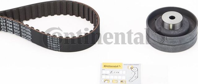 Ремень ГРМ с роликами (комплект) ContiTech для Audi 100 II (C2) 1978-1983. Артикул CT704K1