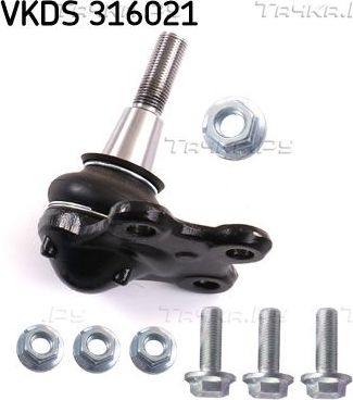 Шаровая опора SKF передняя правая/левая для Renault Laguna III 2007-2015. Артикул VKDS 316021